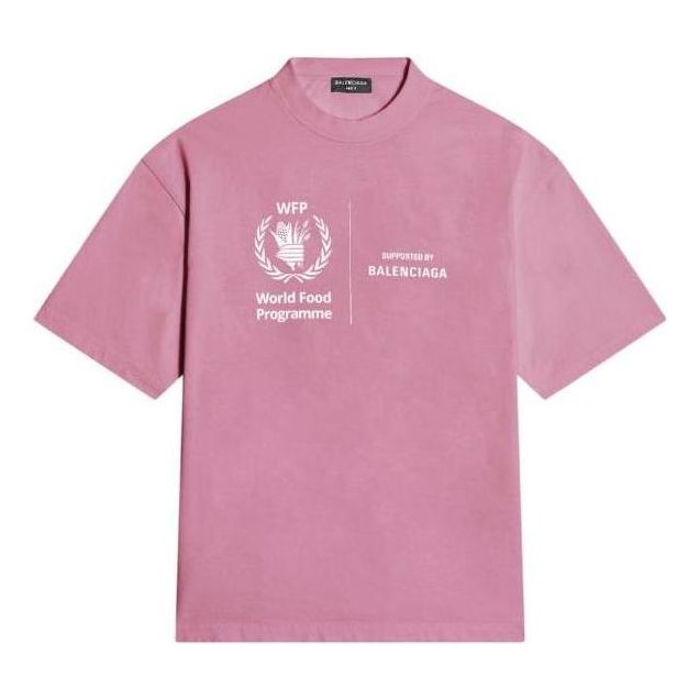 T-shirt Balenciaga WFP T-Shirt Medium Fit Lyserød | 612966THV845621, 0