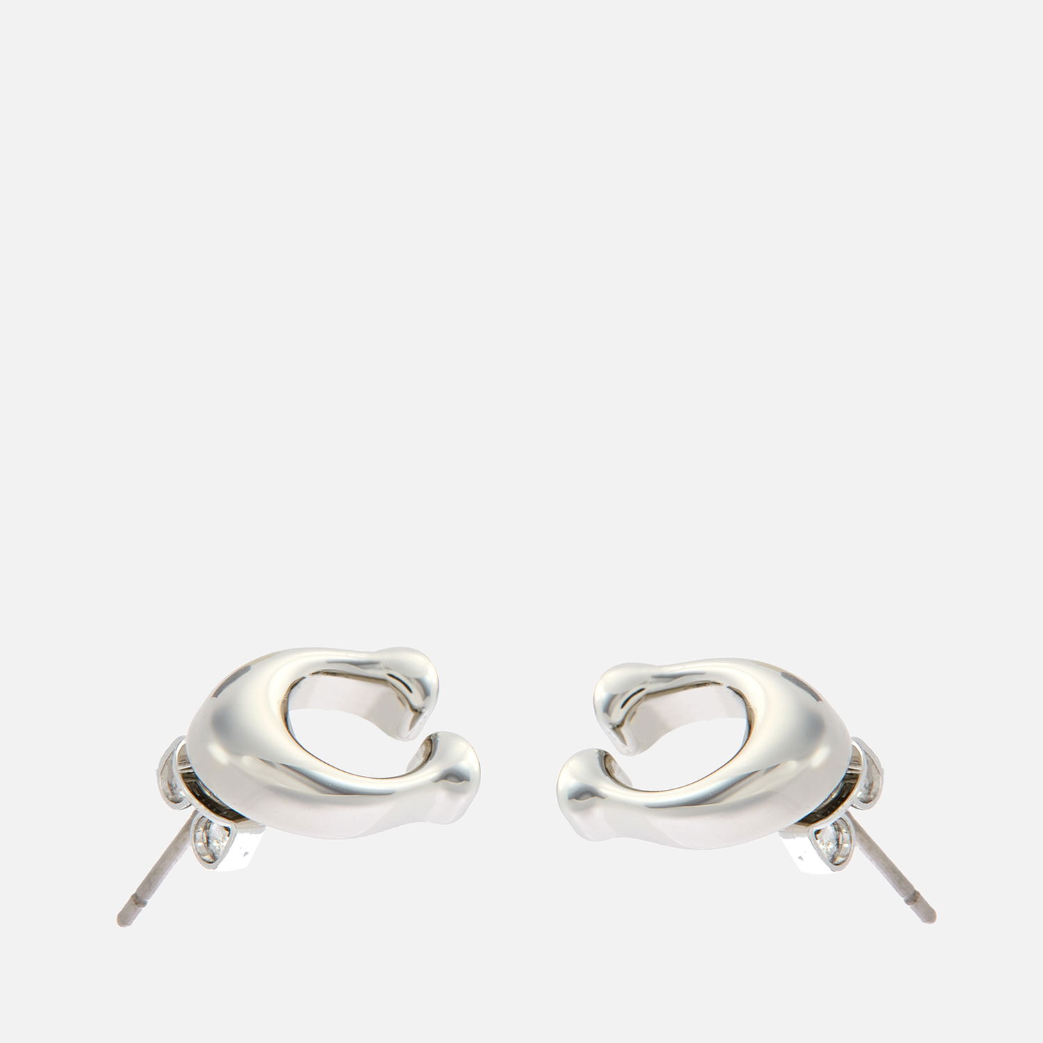 Øreringe Coach Bubble C Stud Earrings Metalisk | 37369816RHO030, 1