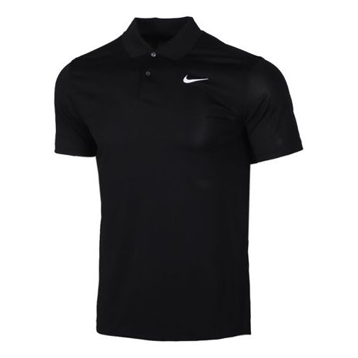 Polo skjorte Nike Quick Dry Breathable Short Sleeve Polo Shirt Sort | BV0355-010