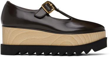 Sneakers og sko Stella McCartney Sneak-Elyse T-Bar Platform Loafers Brun | 810448AP0350, 0