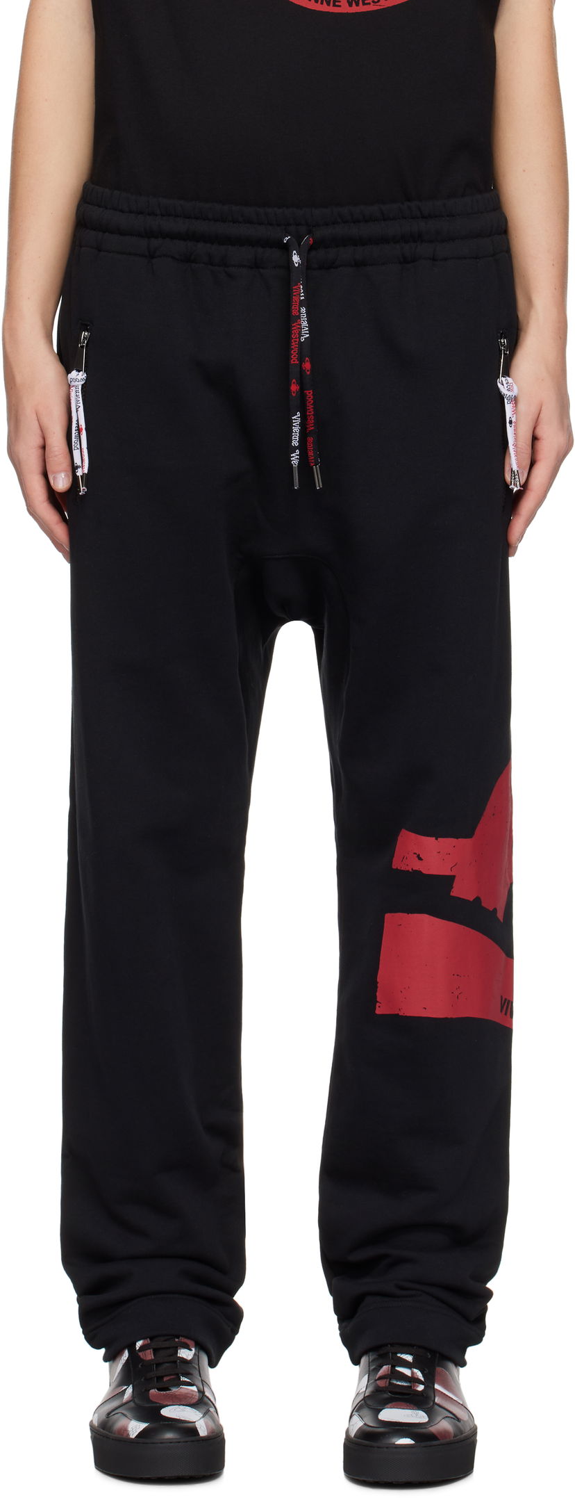 Joggingbukser Vivienne Westwood Football Sweatpants Sort | 3J01000O-J006O-