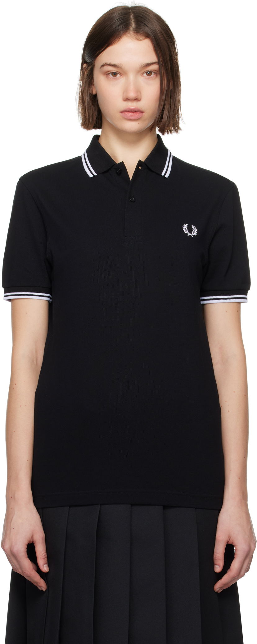 Polo skjorte Comme des Garçons 'Strong Will' Polo Shirt Sort | FN-T502-W24
