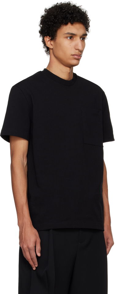 T-shirt Jil Sander Jil Sander Logo Flag Pocket T-Shirt Sort | J22GC0197_J20256, 1