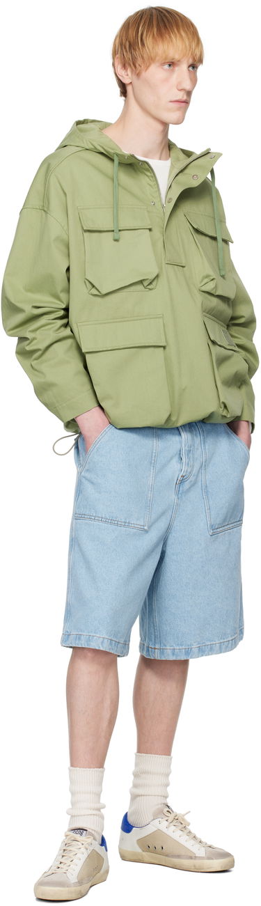 Parka MAISON KITSUNÉ Maison Kitsuné Hooded Popover Jacket Grøn | OM02112WW9026, 3