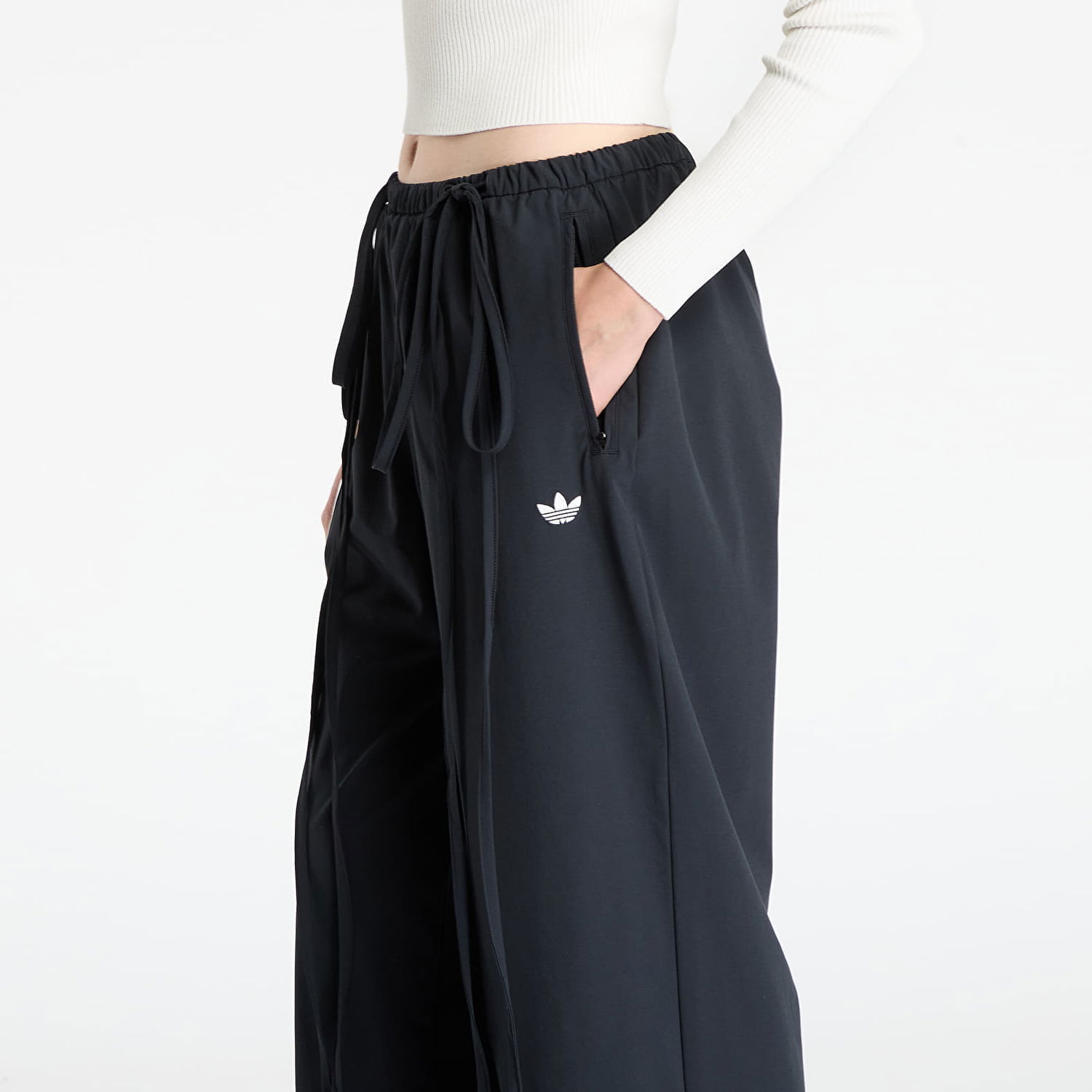 Joggingbukser adidas Originals Ribbon Parachute Tracksuit Bottoms Sort | JV9727, 1