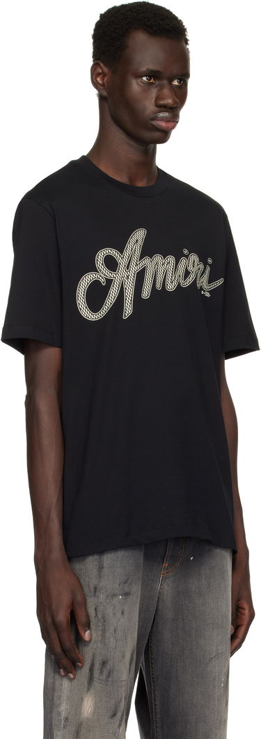 T-shirt AMIRI Amiri Script T-Shirt Hvid | AMJYTE1193, 4