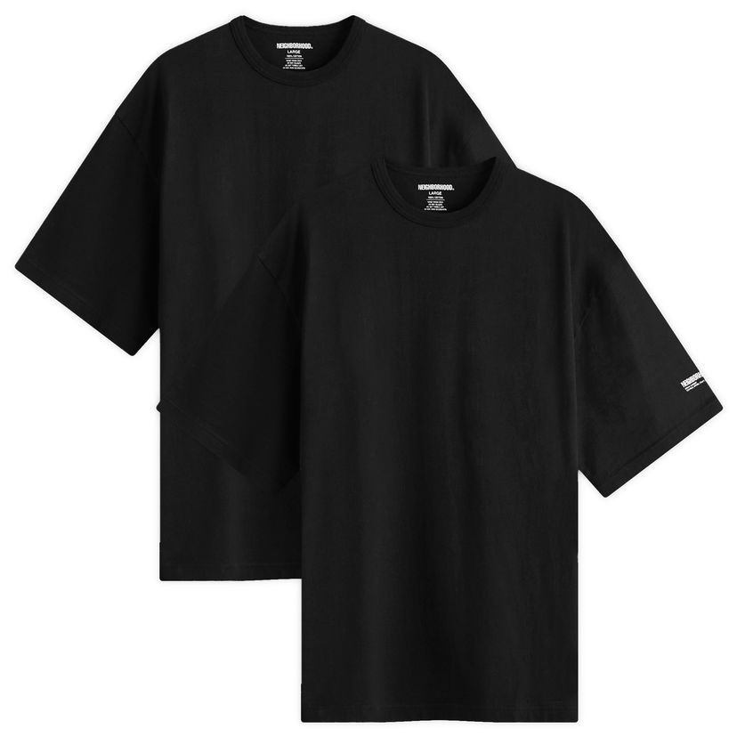 T-shirt Neighborhood Neighborhood Classic 2-Pack T-Shirt, Size Large Sort | 251QTNH-UWM01-BLK