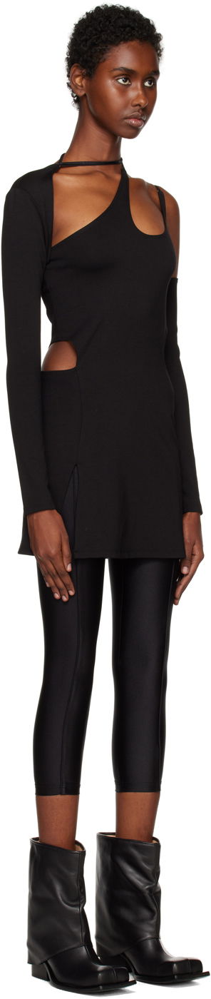 Kjole HELIOT EMIL Cutout Long Sleeve Minidress Sort | AW22_W_11_025_P04_BLK01, 1