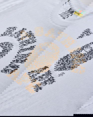 T-shirt BAPE Wild Leopard Pattern College T-Shirt Hvid | 1L80110039 WHXBG, 3