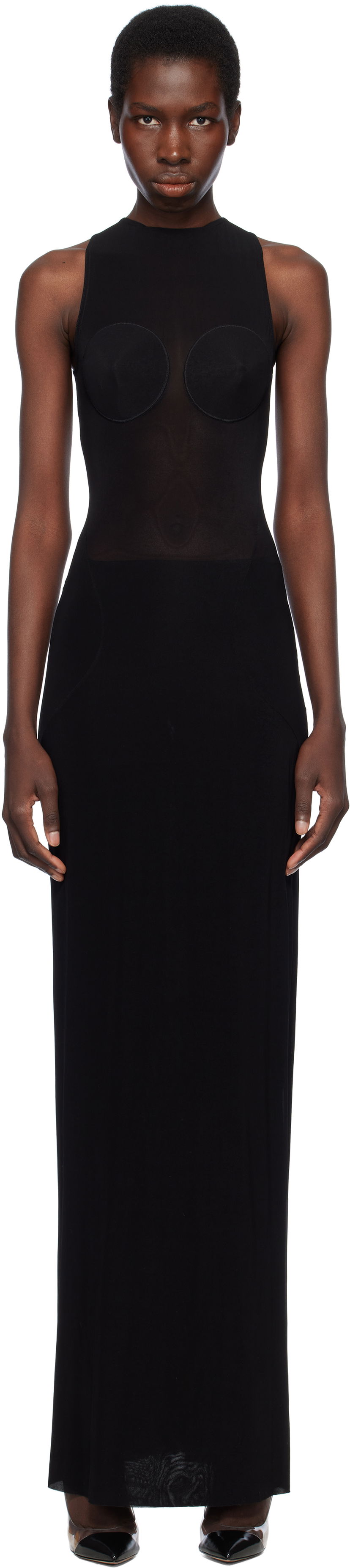 Kjole Jean Paul Gaultier Jean Paul Gaultier 'The Conical' Maxi Dress Sort | 25/34-F-RO372-J082-00