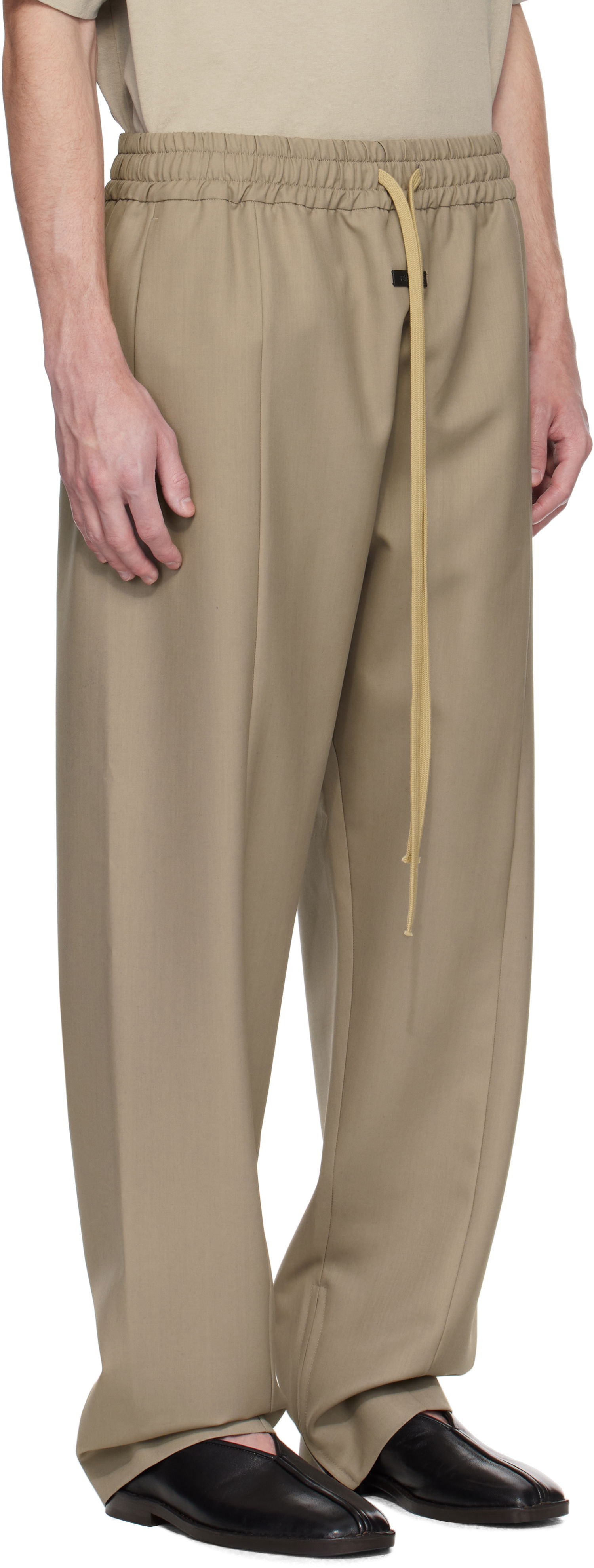 Bukser Fear of God Fear of God Wool Center Seam Track Pants Beige | FGE240-4041HTW, 1