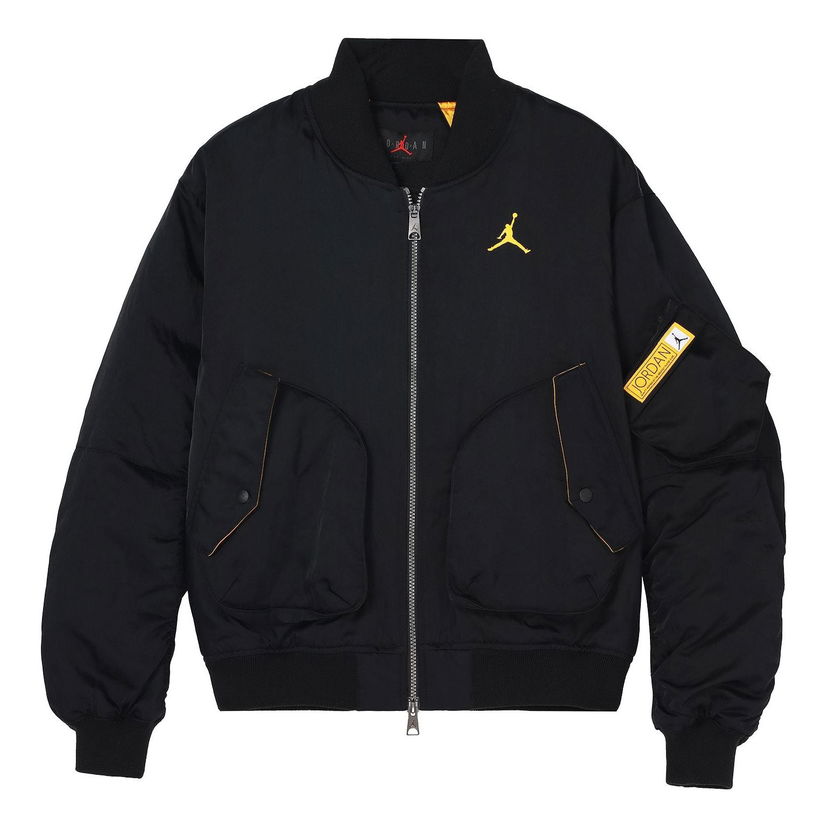Bomberjakke Jordan Air Jordan Full-Zip Bomber Jacket Sort | DN3406-010