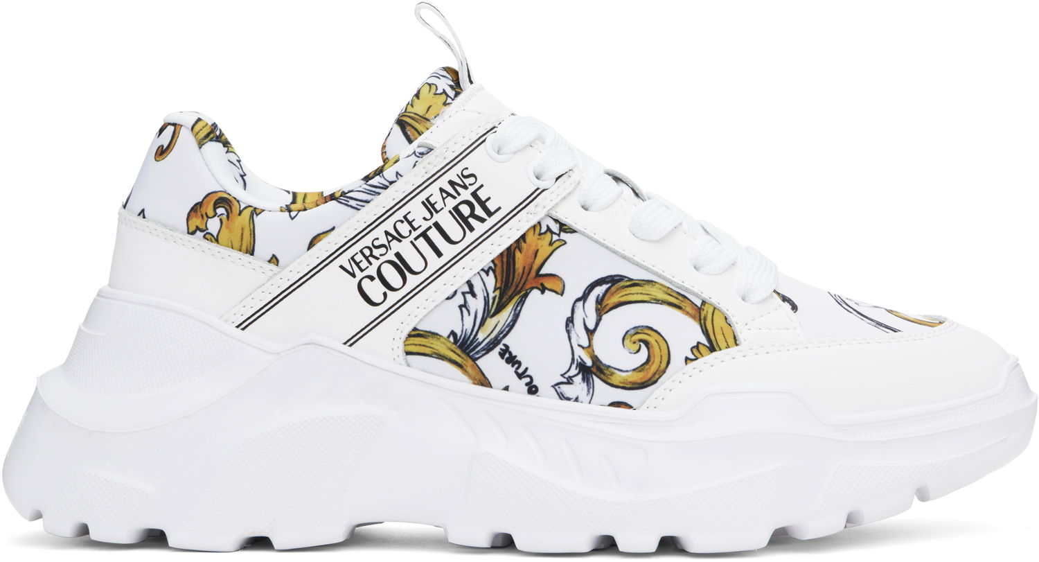 Sneakers og sko Versace Versace Jeans Couture Chain Couture Speedtrack Hvid | E78YA3SC2_EZSC54, 0