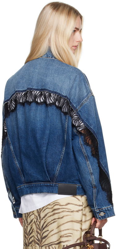 Jakke Stella McCartney Faded Denim Jacket Blå | 6D03153SPH85, 2