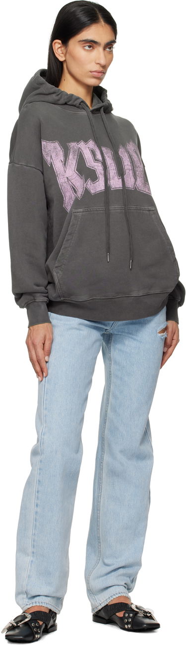 Sweatshirt Ksubi Ksubi World Tour Oh G Hoodie Grå | WPS25FL003, 3