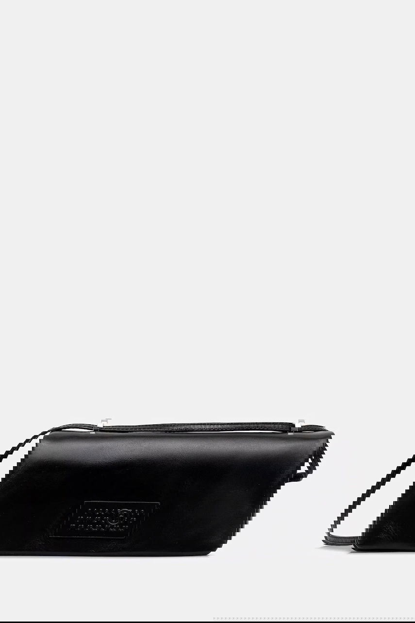 Håndtaske Maison Margiela MM6 Maison Margiela Leather Shoulder Bag Sort | SB5ZH0022.P7187.T8013, 0