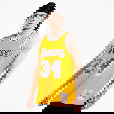 Jersey Mitchell & Ness 75th Anniversary Swingman Jersey Shaquille O'Neil Los Angeles Lakers Gul | SMJY1202-LAL96SONLTGD, 0