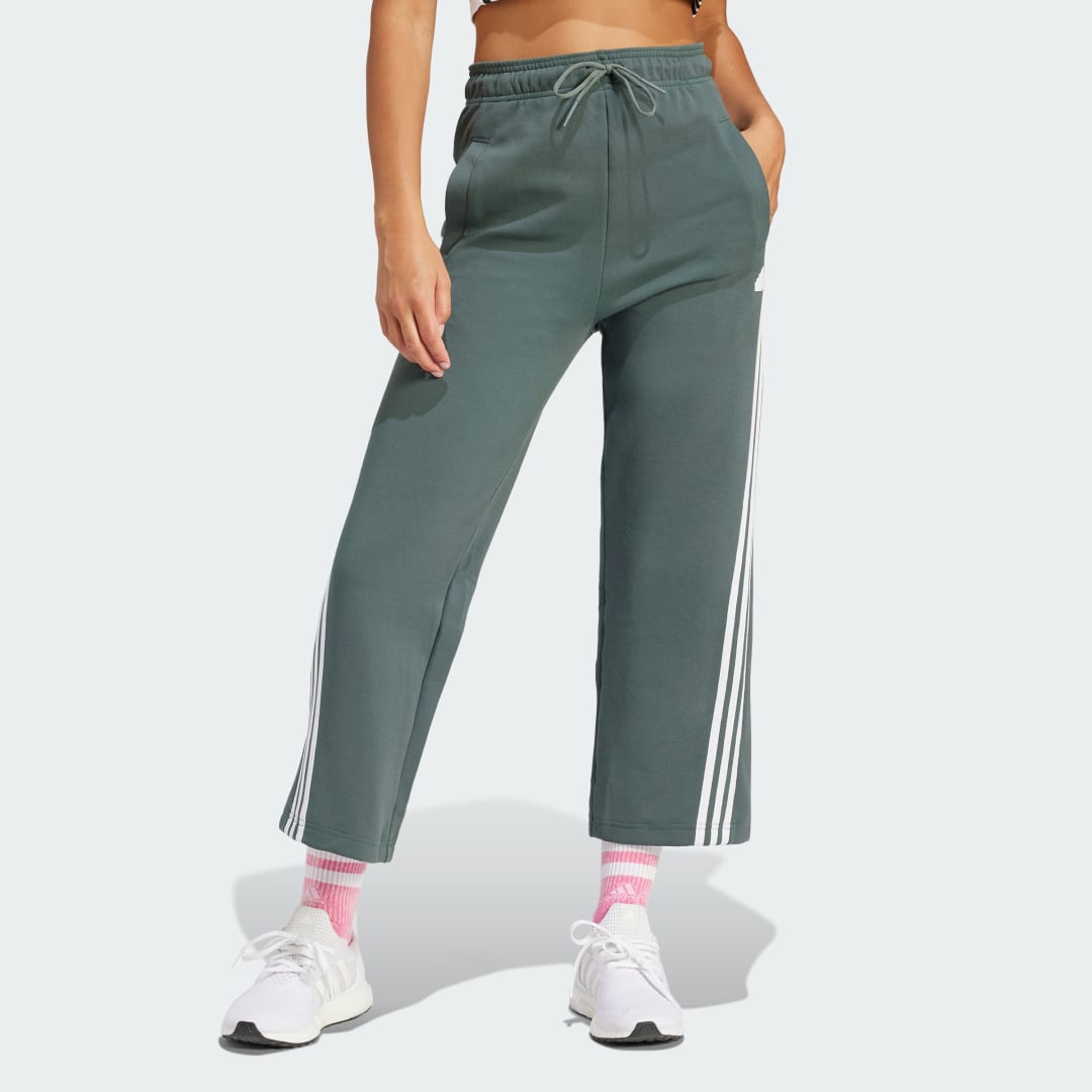 Joggingbukser adidas Performance Sportswear Future Icons 3-Stripes Open Hem Joggers Grøn | IR5740, 1