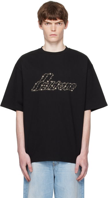 T-shirt We11done WE11DONE Pearly Logo T-Shirt Sort | WD-TT2-25-735-U-BK, 0