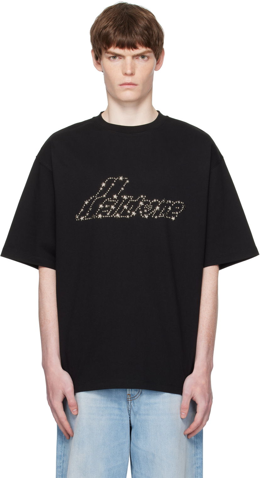 T-shirt We11done WE11DONE Pearly Logo T-Shirt Sort | WD-TT2-25-735-U-BK