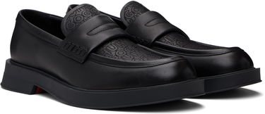 Sneakers og sko BOSS Hugo Embroidered-Logo Loafers Sort | 50548486, 3