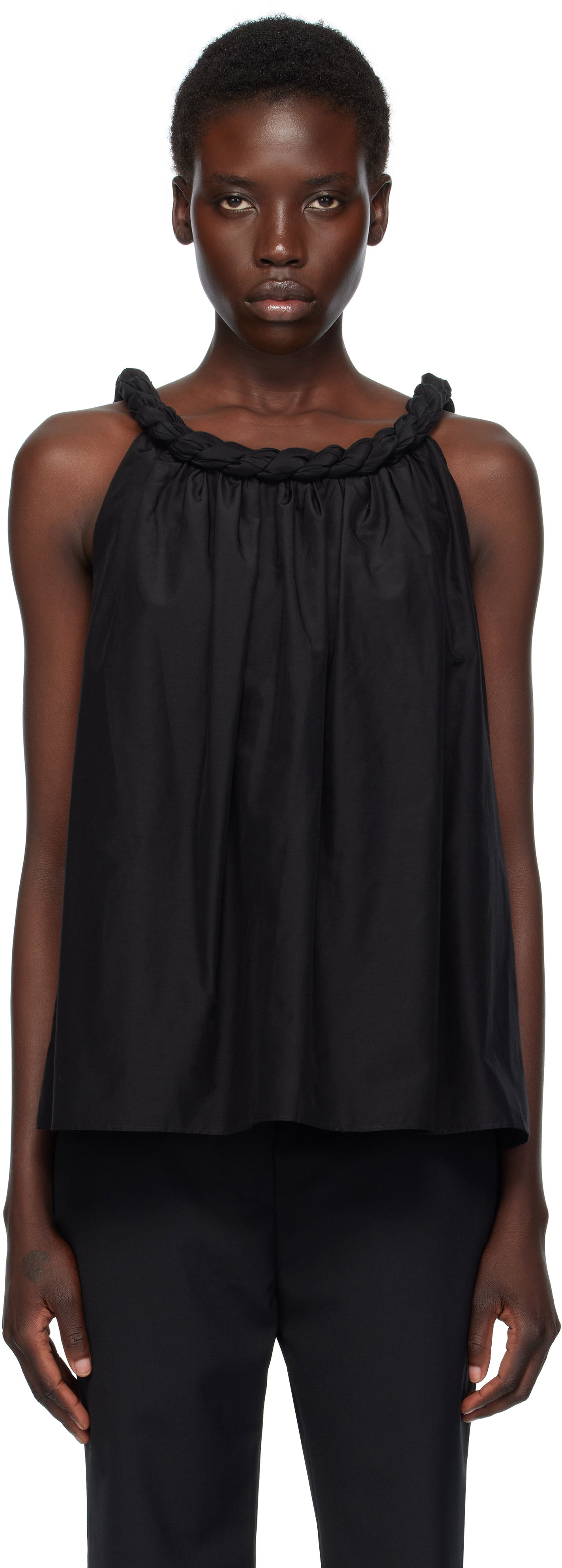 Tanktop Loulou de Saison Loulou de Saison Garino Sleeveless Top Sort | GARINO, 0