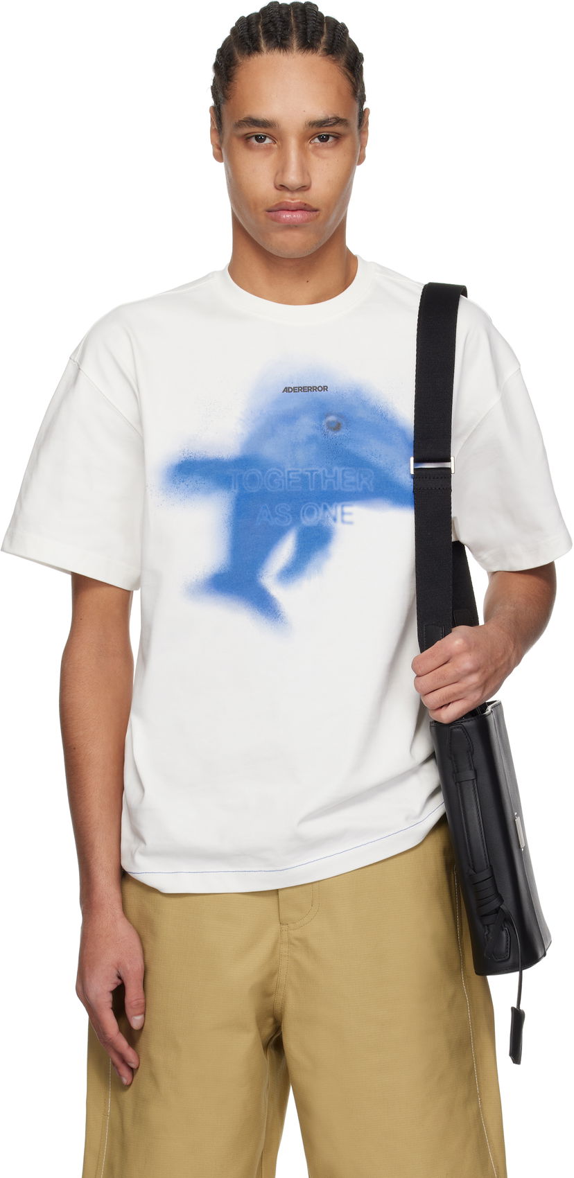 T-shirt ADER ERROR ADER error Together As One Graphic T-Shirt Hvid | BO01SSTS0105OW
