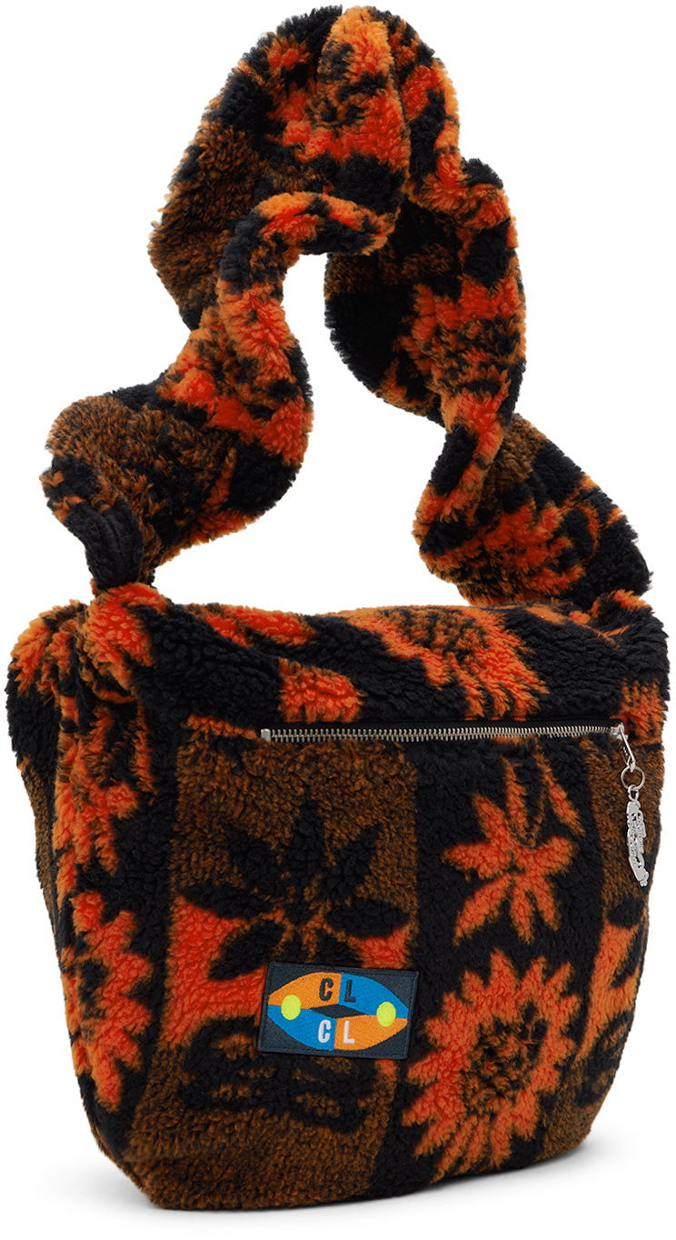 Skuldertaske Chopova Lowena Chopova Lowena Sunflower Fleece Shoulder Bag Orange | 1176, 1