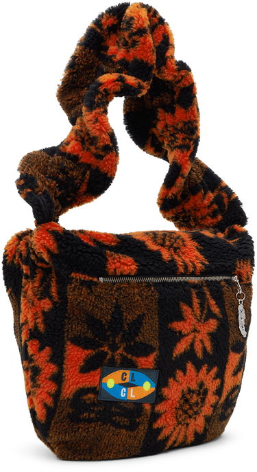 Skuldertaske Chopova Lowena Chopova Lowena Sunflower Fleece Shoulder Bag Orange | 1176, 1
