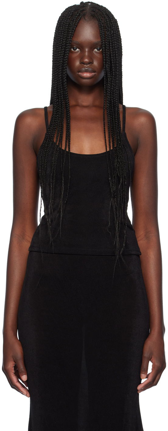 Tanktop GUIZIO Guizio Ira Fitted Camisole Sort | P24116K066