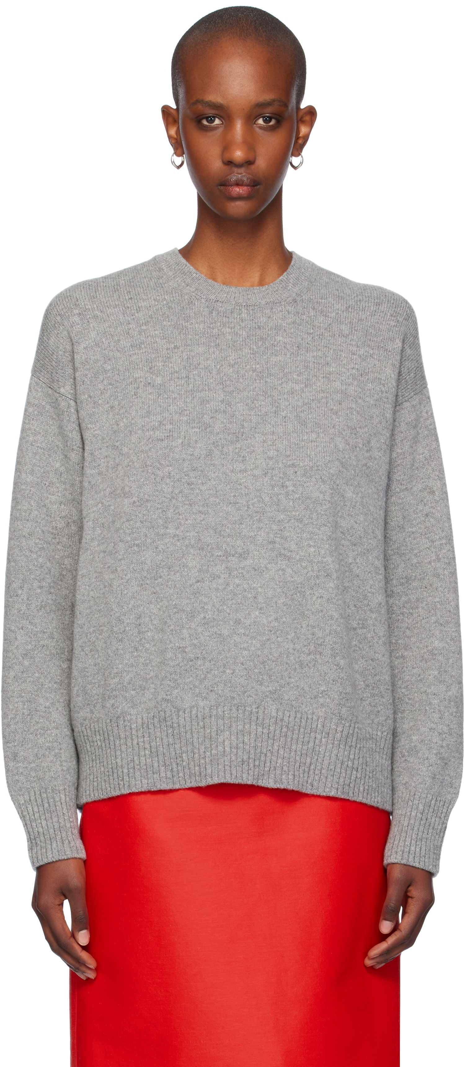 Sweater &Daughter Slouch Crewneck Sweater Grå | HKN03900, 0