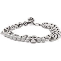 Armbånd Alexander McQueen Skull & Pearl Bracelet Grå | 774165I170E-1445, 1
