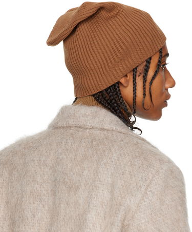 Beanie Studio Nicholson Studio Nicholson Ribbed Beanie Brun | RUGO SNW - 1057, 2