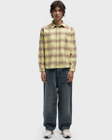 Skjorte Edmmond Studios PUZZLE Long-sleeve Flannel Plaid Shirt with Chest Pockets Flerfarvet | 325-10-19150, 2