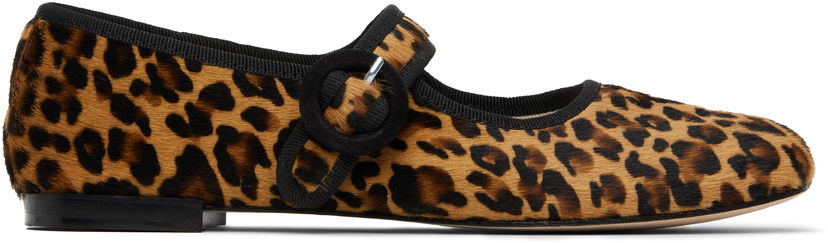 Kjole Repetto Repetto Georgia Mary Jane Square-Toe Ballerinas Brun | V4141PONY
