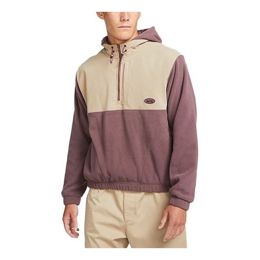 Sweatshirt Nike SB SB Therma-FIT Winterized Polar Fleece Splicing Skateboard Hoodie Lilla | DA4224-646