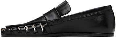 Sneakers og sko Jil Sander Jil Sander D-Ring Leather Loafers Sort | J15WR0026_P4835, 2