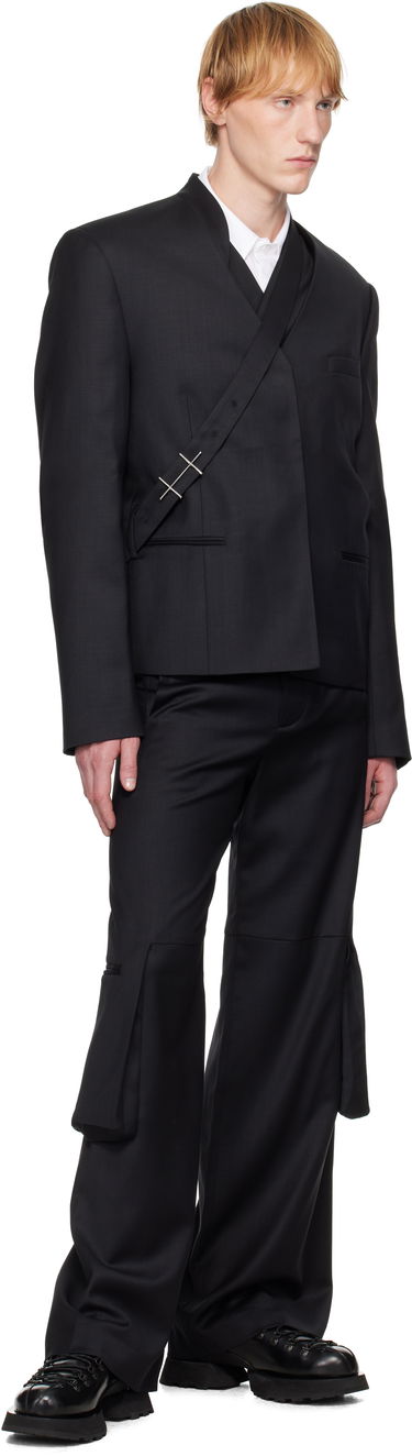 Jakke HELIOT EMIL HELIOT EMIL Aegis Wrap Blazer Sort | SS25_M_04_045_BLK01_CO, 3