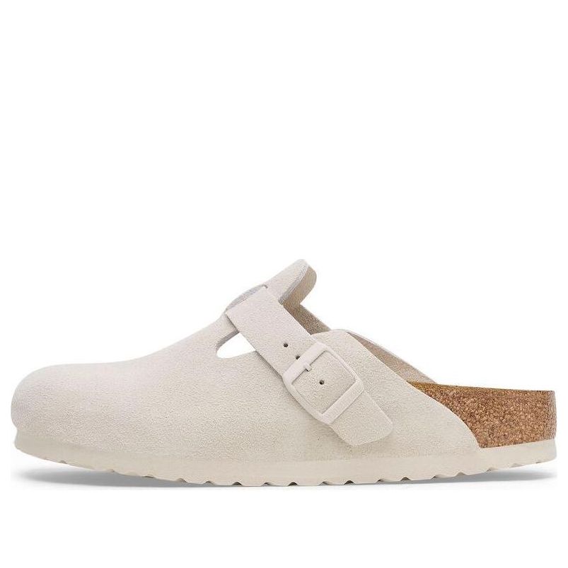 Sneakers og sko Birkenstock Boston Soft Footbed Suede Sandals Hvid | 1027667, 0