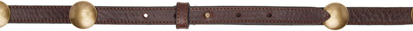 Bælter ISABEL MARANT Isabel Marant Karlo Leather Belt with Metal Conchos Brun | CE333CFA-C2B02A