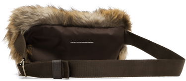 Taljetaske Maison Margiela MM6 Maison Margiela Faux Fur Belt Bag Brun | SB5WB0002 P8486, 2