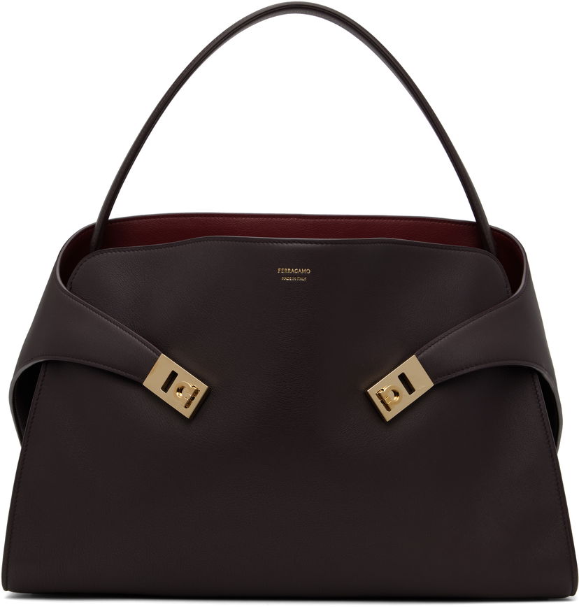 Håndtaske FERRAGAMO Ferragamo Hug Soft L Shoulder Bag Lilla | 780519