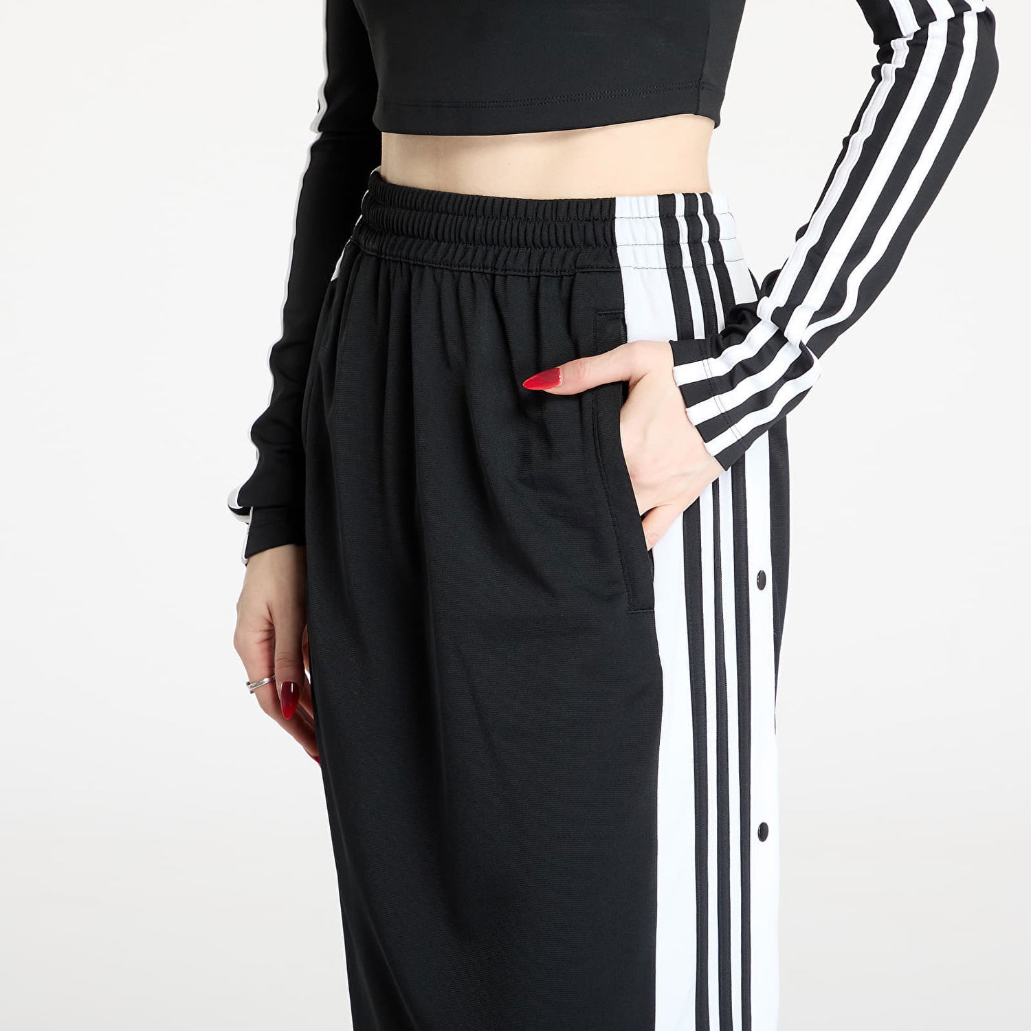 Nederdel adidas Originals Adibreak Maxi Long Black Skirt Sort | JD0923, 1