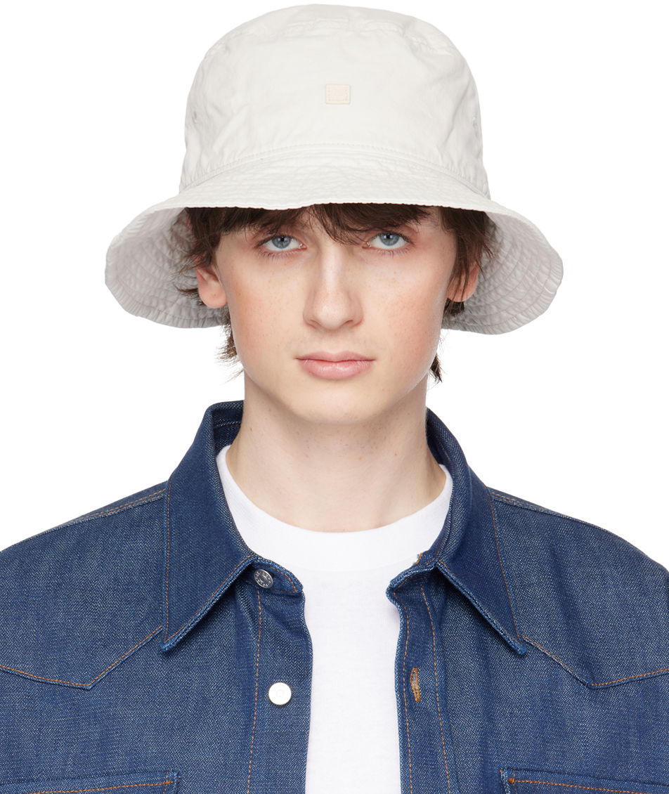 Hat Acne Studios Embroidered Bucket Hat Grå | C40275-, 0