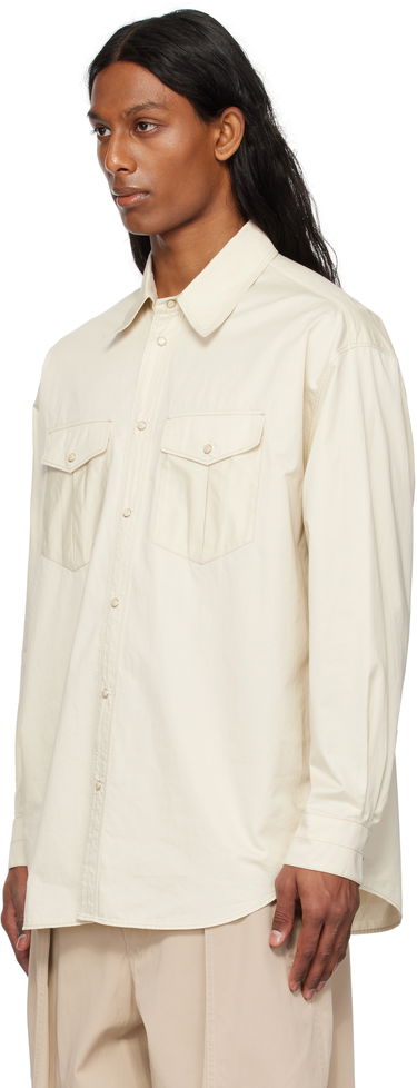 Skjorte LEMAIRE Lemaire Western Shirt Beige | SH1145 LF1207, 3