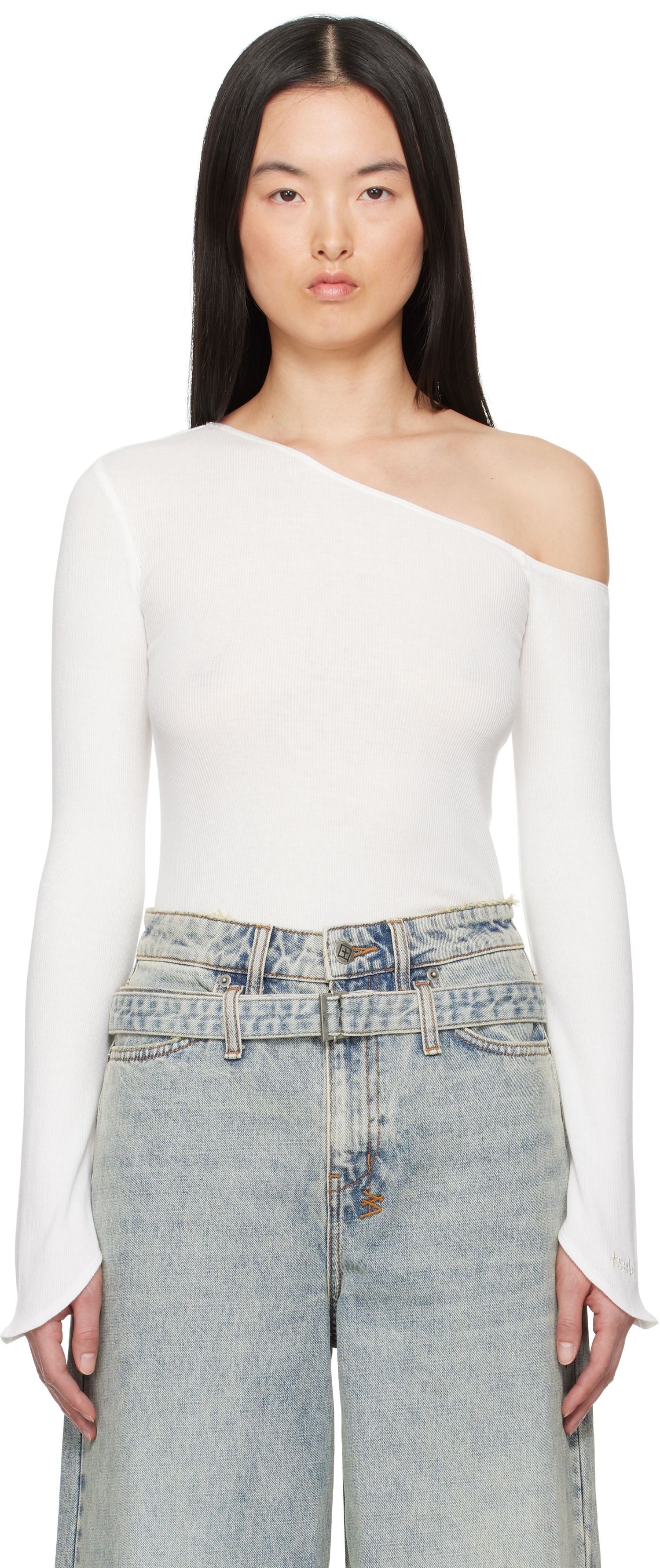 Krop Ksubi Ksubi Blessings Love Sleeve Top Hvid | WSP25FT015, 0