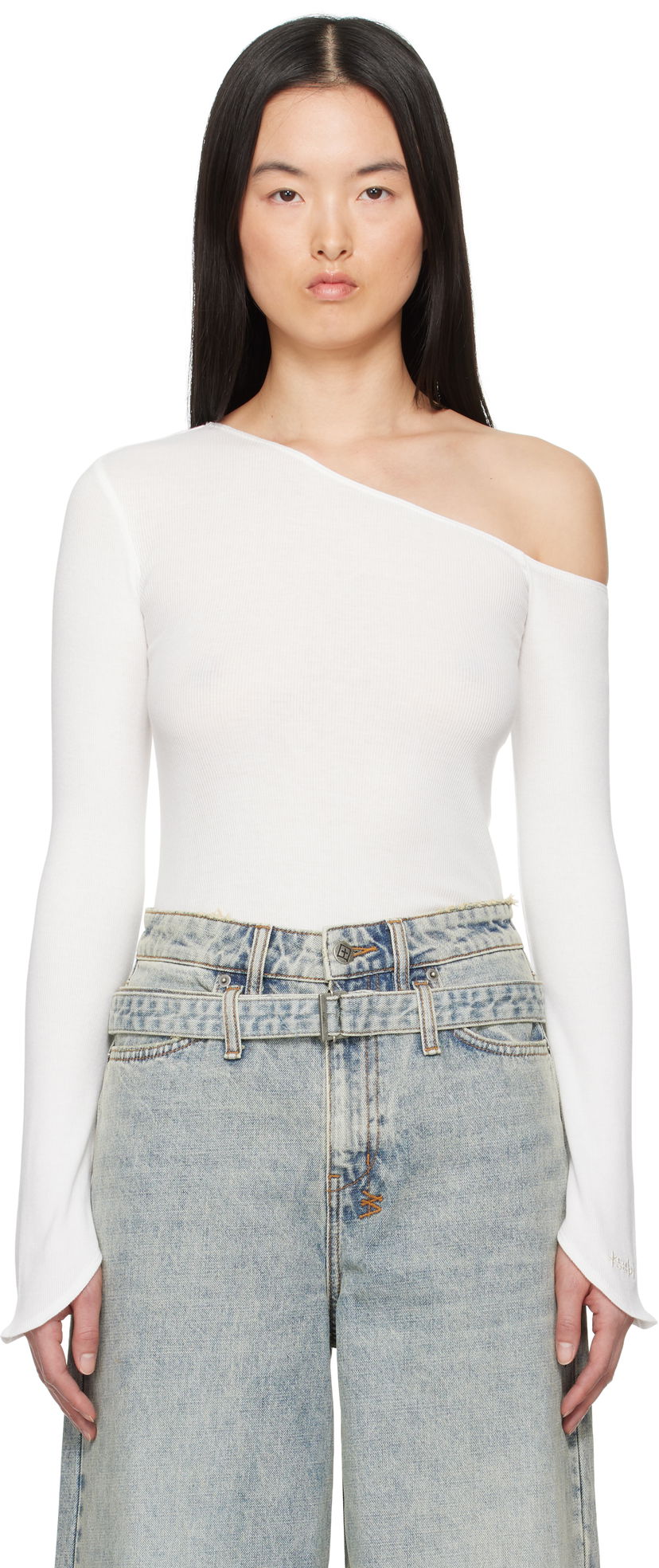 Krop Ksubi Ksubi Blessings Love Sleeve Top Hvid | WSP25FT015