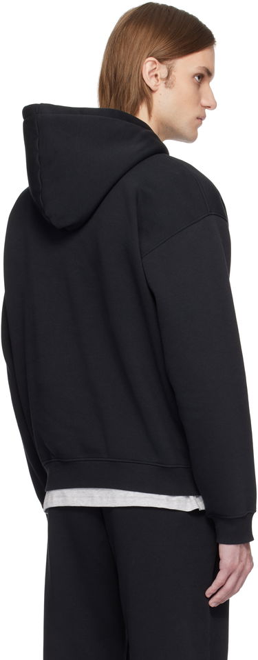 Sweatshirt SKIMS SKIMS Fleece Lounge Relaxed Hoodie Sort | PL-PLO-8461M-WASHED ONYX, 2