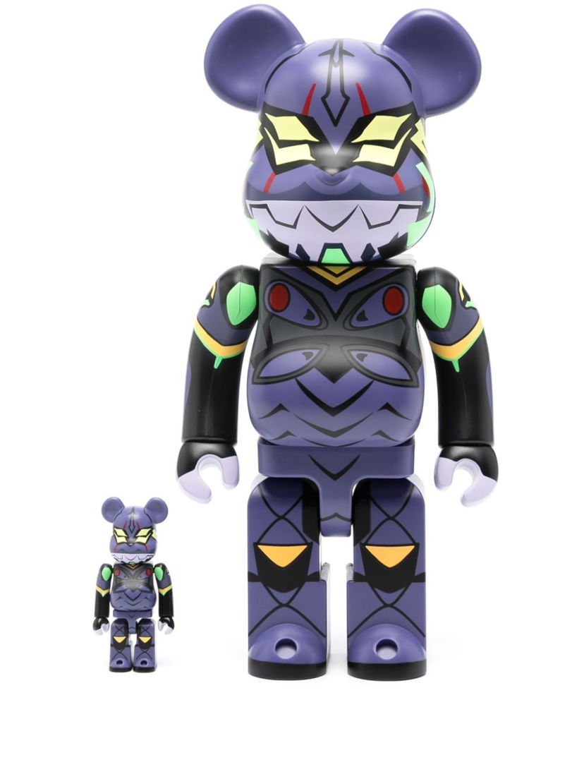 Collectible Medicom Toy Bearbrick NGE graphic-print toy - Purple Mørkeblå | EVA1340021029472