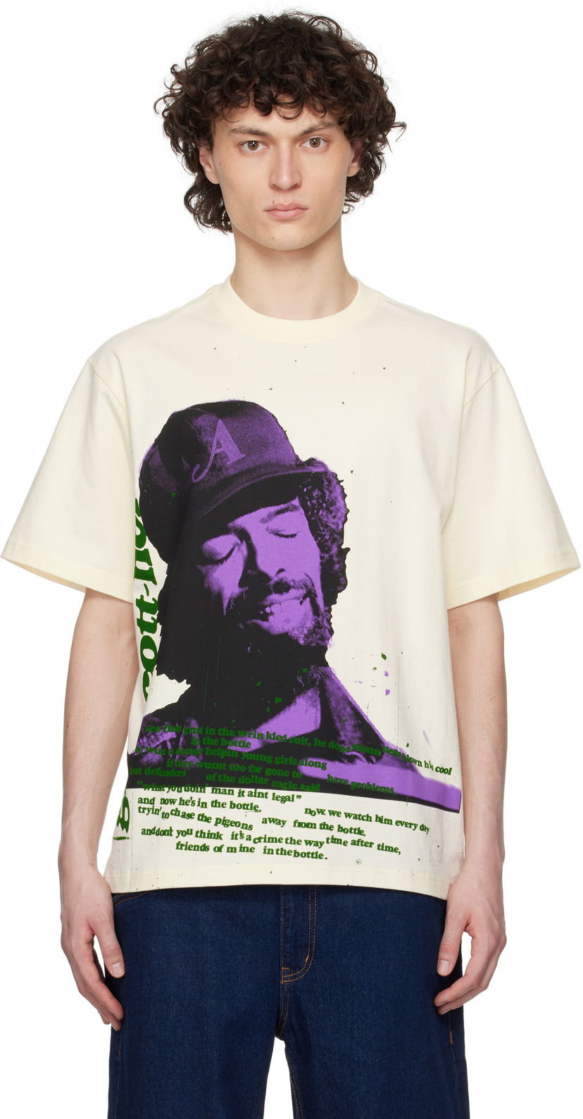 T-shirt Awake NY Awake NY Gil Scott-Heron Graphic T-Shirt Beige | AWK-SP25-TS005